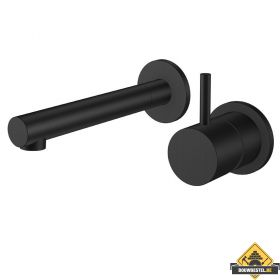 Wiesbaden Style inbouwwastafelkraan mat-zwart