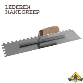 Lijmspaan SUPER PROF PURE 480x120 mm RVS, 10x10 mm met Leer