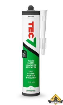Tec7 Lijm / Kit Zwart Koker 310ml