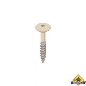 Torx schroef 32mm rvs V2A 100 stuks Licht ivoor