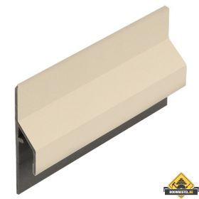 Trim/kraal aansluitprofiel 10mm Keralit dakrand Licht ivoor - Classic (met houtnerf) 600 cm