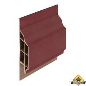 Trim/kraal sierlijst klassiek Wijnrood - Classic (met houtnerf) 600 cm