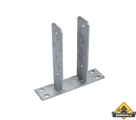 U-Pergolasteun Op Plaat Thermisch Verzinkt 71x71mm