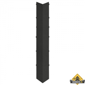 Uitwendig hoekstuk 350mm Keralit dakrand Grafietzwart - Classic (met houtnerf)