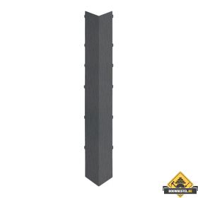 Uitwendig hoekstuk 350mm Keralit dakrand Kwartsgrijs - Classic (met houtnerf)