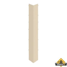 Uitwendig hoekstuk 350mm Keralit dakrand Licht ivoor - Classic (met houtnerf)