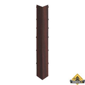 Uitwendig hoekstuk 350mm Keralit dakrand Mahonie - Classic (met houtnerf)