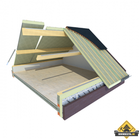 Usystem Roof SW Easy Airtight Dakplaat - Rc 4,7 - Dikte 123mm - Kleur CB Green 12 - Per M2
