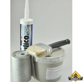 Universele afdichtingsset tbv RVS douchegoot (HELAAS NIET MEER LEVERBAAR)