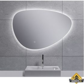 Uovo spiegel ovaal met LED, dimbaar en spiegelverwarming 80 cm (HELAAS NIET MEER LEVERBAAR)