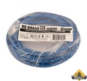 VD-draad 2.5 mm2 blauw - 10 meter