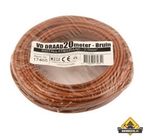 VD-draad 2.5 mm2 bruin - 20 meter (INFORMEER NAAR DE LEVERTIJD)