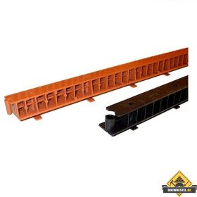 Ventilerende panlat zwart - per stuk