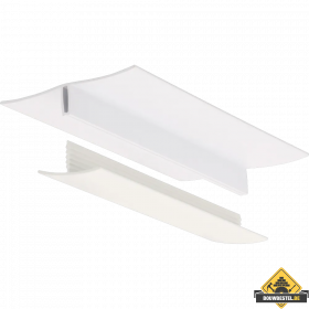 Verbindingsprofiel 2-delig 10mm Verkeerswit