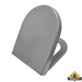 Vesta soft-close zitting tbv wandcloset 52cm mat grijs