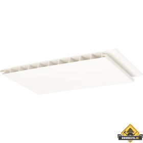 Vlakwerkende schroot 165x10mm Verkeerswit 600 cm