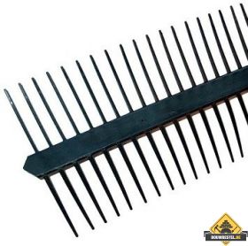 Vogelmuisschroot 65 mm dubbele kam / 100 cm zwart per stuk