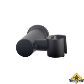 Wandhanddouchehouder kantelbaar mat zwart