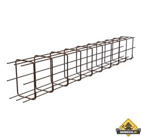Wapeningskorf open kop 12mm 3000mm lang voor kist 500x500mm (b x h)