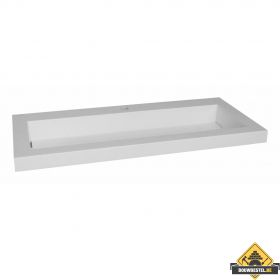 Wasblad Senza met 2 kraangaten 100 cm (HELAAS NIET MEER LEVERBAAR)