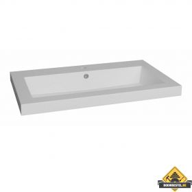 Wasblad Trend Line 80 cm met 1 kraangat (HELAAS NIET MEER LEVERBAAR)