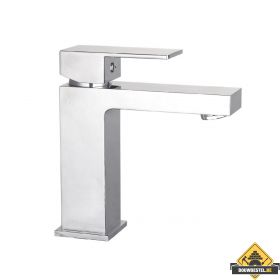 Wastafelmengkraan Cube chroom (HELAAS NIET MEER LEVERBAAR)