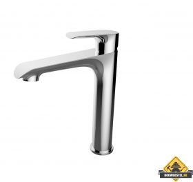 Wiesbaden Tarma eenhendel-wastafelmengkraan hoog chroom (HELAAS NIET MEER LEVERBAAR)