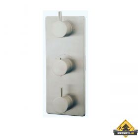 Wiesbaden Caral Inbouw Douchekraan Afbouwset 3-weg RVS-look (HELAAS NIET MEER LEVERBAAR)