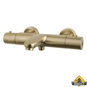 Wiesbaden Caral badthermostaat | Geborsteld messing