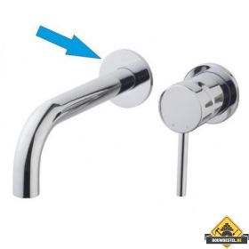 Wiesbaden Caral losse rozet tbv inbouw uitloopgedeelte chroom (HELAAS NIET MEER LEVERBAAR)