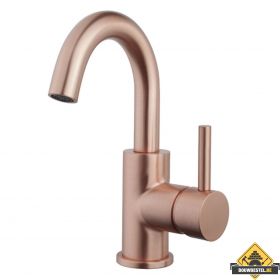 Wiesbaden Caral opbouw wastafelkraan met draaibare uitloop | Geborsteld koper