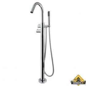 Wiesbaden Caral vrijstaande thermostatische badmengkraan | Chroom (HELAAS NIET MEER LEVERBAAR)