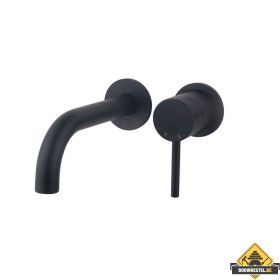 Wiesbaden Caral 2.0 inbouw-wastafelmengkraan 1-hendel Zwart