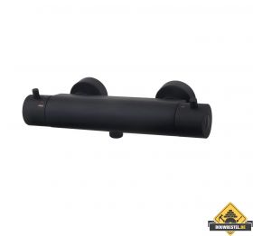 Wiesbaden Cool Touch douchethermostaat Zwart