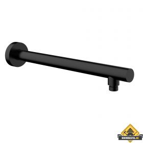 Wiesbaden luxe douche-arm rond muurbev.45cm Zwart