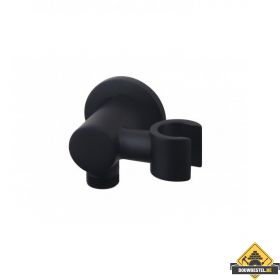 Wiesbaden luxe doucheaansluiting+kantelb.opsteek 1/2 inch Zwart