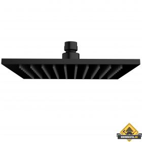 Wiesbaden luxe messing hoofddouche vierkant 200mmx8mm Zwart