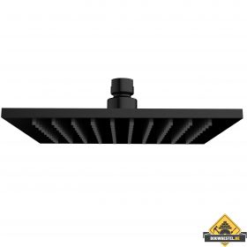 Wiesbaden luxe messing hoofddouche vierkant 300mmx8mm Zwart