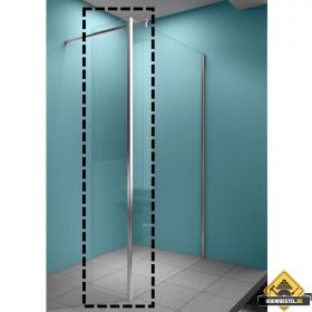 Eco zijwand met hoekprofiel 400x2000 8mm