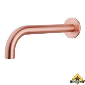 Wiesbaden inbouw-uitloop rond 25cm 1/2'' | Geborsteld koper