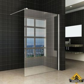 Wiesbaden Brush inloopdouche met RVS-look 100 cm