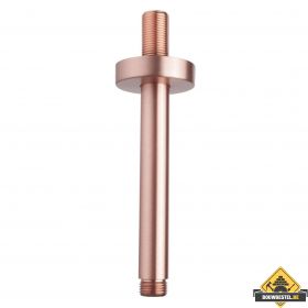 Wiesbaden luxe douche-arm rond plafondbev. 15cm | Geborsteld koper