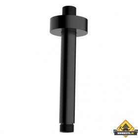 Wiesbaden luxe douche-arm rond plafondbevestiging 30cm mat-zwart