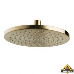 Wiesbaden luxe messing hoofddouche rond 200mmx12mm | Geborsteld messing