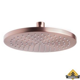 Wiesbaden luxe mess.hoofddouche rond 200mmx12mm | Geborsteld koper