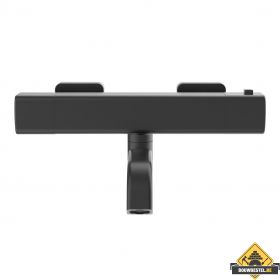 Wiesbaden Rain thermostatische badmengkraan | Mat-zwart (HELAAS NIET MEER LEVERBAAR)