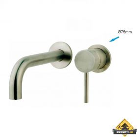 Wiesbaden rozet 75mm tbv kraangedeelte 29.4121 geborsteld staal (HELAAS NIET MEER LEVERBAAR)