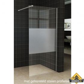 Wiesbaden Slim glasplaat gedeeltelijk matglas 1100x2000 8mm nano