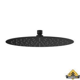 Wiesbaden Ufo luxe hoofddouche ultra plat 30 cm mat zwart