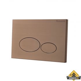 Wiesbaden X32 Metal drukplaat voor inbouwreservoir geborsteld brons koper